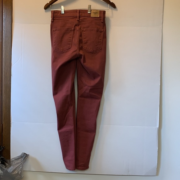 Levi’s Denizen High Rise Super Skinny Red Jeans Size 2 W 26 - Picture 7 of 9